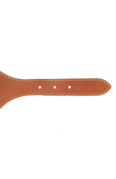 Isabel Marant Woma Canvas & Leather Belt In Ecru/ Cognac