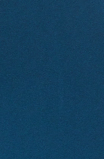 Dress The Population Iris Plunging Crepe Gown In Peacock Blue
