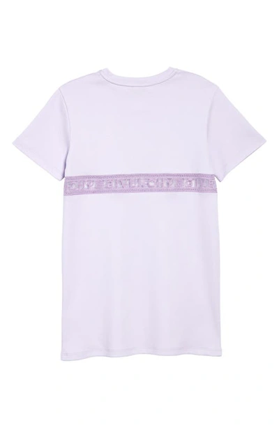 Shop Givenchy Kids' Logo Inset Cotton T-shirt Dress In 935-lilac