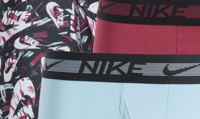 Shop Nike 3-pack Dri-fit Ultra Stretch Micro Boxer Briefs In Rosewood