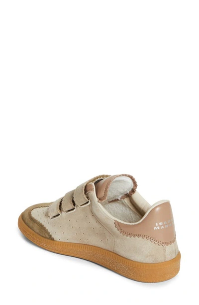 Isabel Marant Beth Mixed Leather Triple-grip Sneakers In Taupe