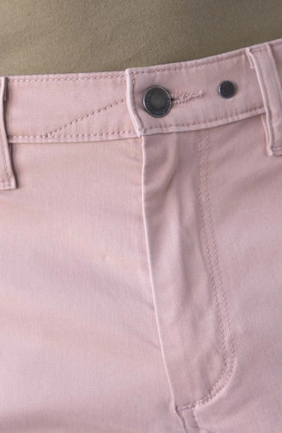 Devil-dog Dungarees 9-inch Performance Stretch Chino Shorts In Dusty Mauve