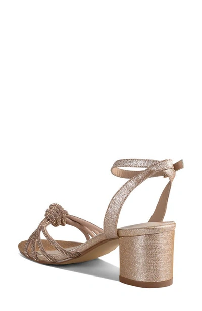 Touch Ups Libra Ankle Strap Sandal In Champagne