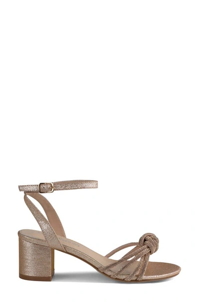 Touch Ups Libra Ankle Strap Sandal In Champagne