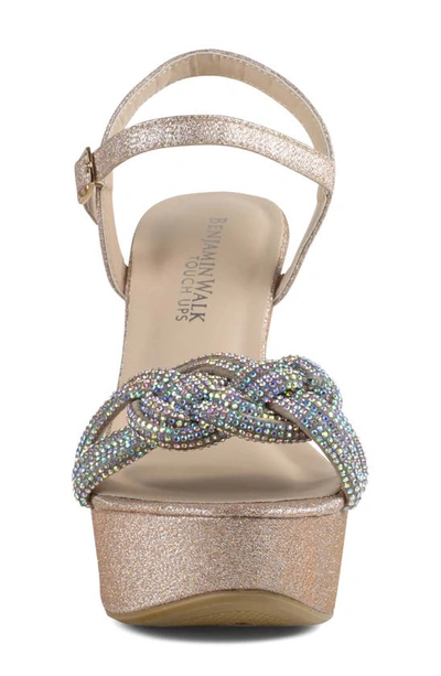 Touch Ups Gemini Platform Wedge Sandal In Champagne