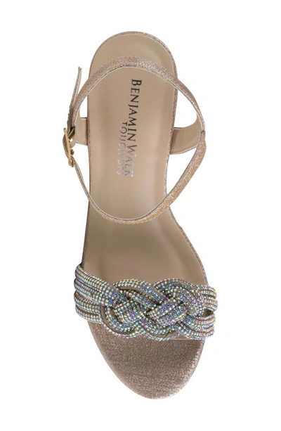 Touch Ups Gemini Platform Wedge Sandal In Champagne