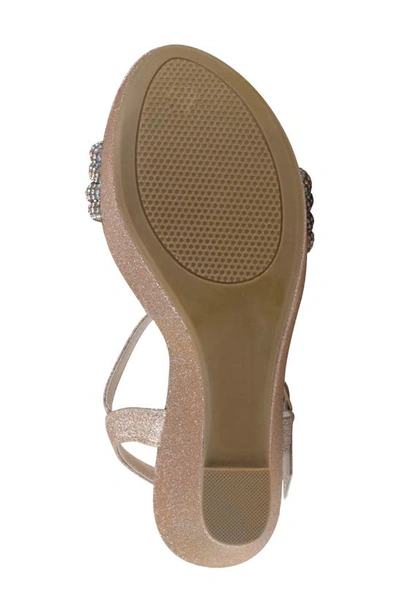Touch Ups Gemini Platform Wedge Sandal In Champagne