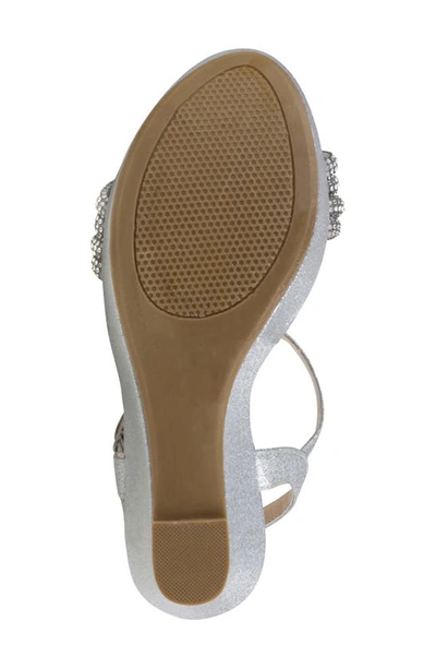 Touch Ups Gemini Platform Wedge Sandal In Silver