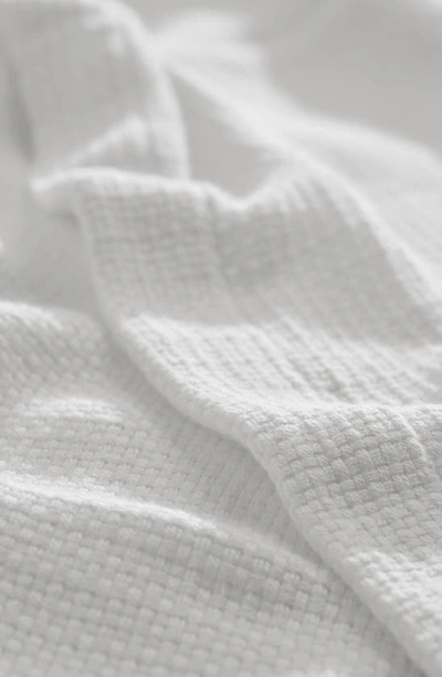 Boll & Branch Woven Organic Cotton Blanket In White