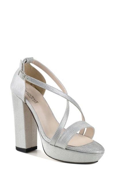 Shop Touch Ups Chloe Platform Sandal In Silver