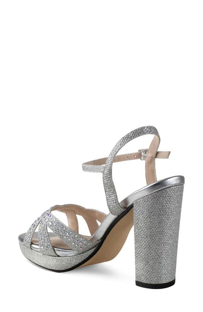 Shop Touch Ups Ava Ankle Strap Sandal In Silver