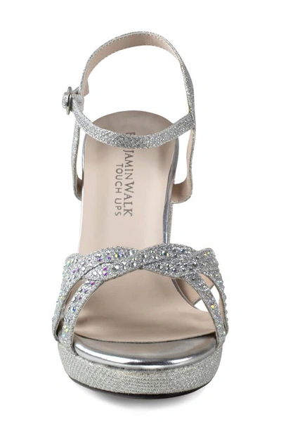 Touch Ups Ava Ankle Strap Sandal In Silver