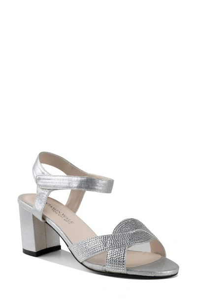 Shop Touch Ups Cam Ankle Strap Sandal In Silver