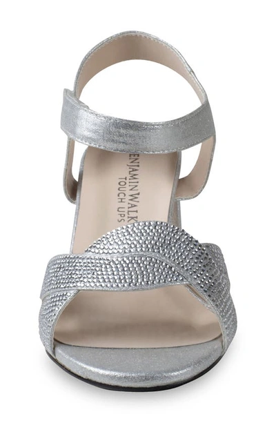 Touch Ups Cam Ankle Strap Sandal In Silver