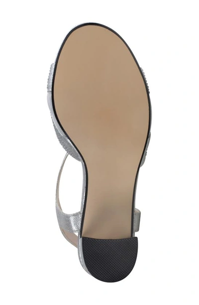 Touch Ups Cam Ankle Strap Sandal In Silver