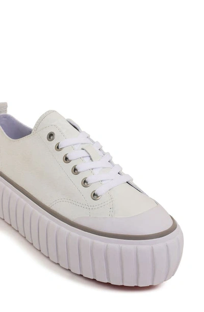 Shop Diesel Hanami Low Top Platform Sneaker In White