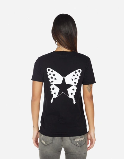 Shop Lauren Moshi Edda Rock Star Butterfly In Black