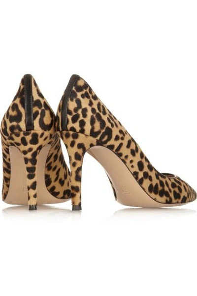 Shop Gianvito Rossi Leopard-print Calf Hair Pumps In Animal Print