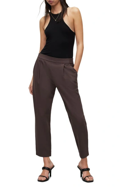 Shop Allsaints Aleida Tri Trousers In Warm Cacao Brown