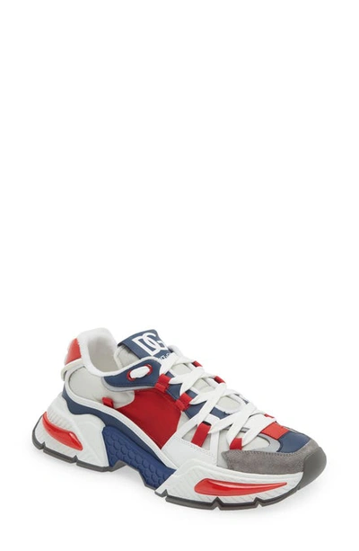 Dolce & Gabbana Airmaster Panelled Sneakers In White Multicolor