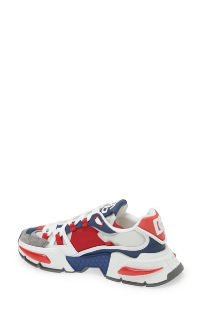 Dolce & Gabbana Airmaster Panelled Sneakers In White Multicolor