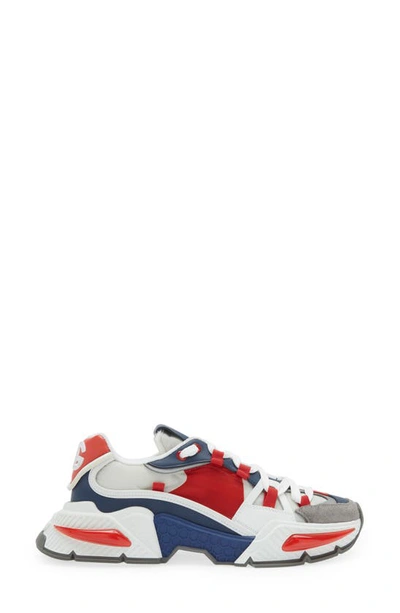 Dolce & Gabbana Airmaster Panelled Sneakers In White Multicolor