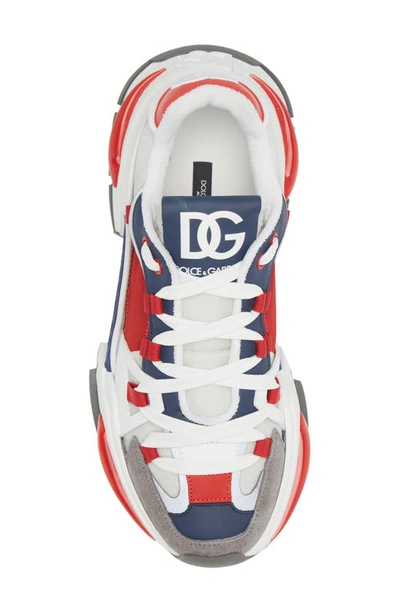 Shop Dolce & Gabbana Airmaster Low Top Sneaker In White Multicolor