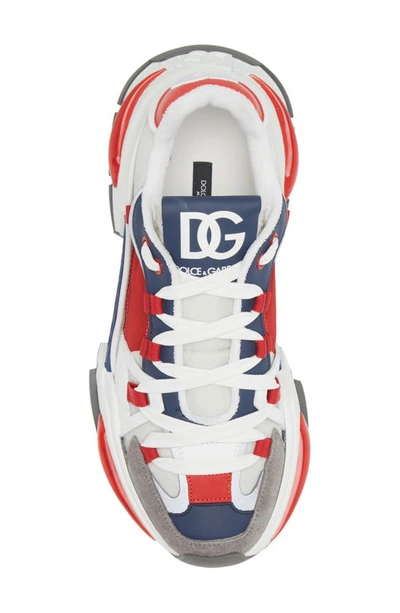 Dolce & Gabbana Airmaster Panelled Sneakers In White Multicolor