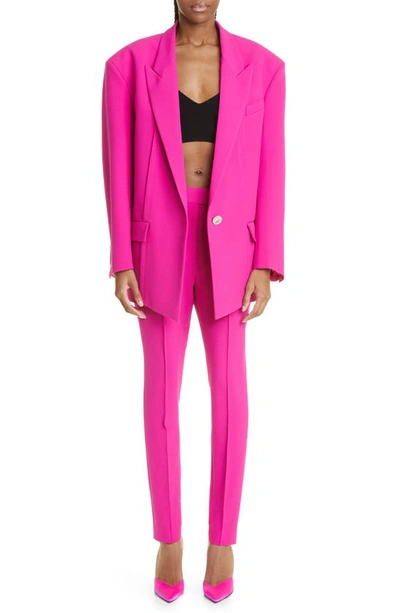 Shop Attico Berry Tailored Pants In Super Pink