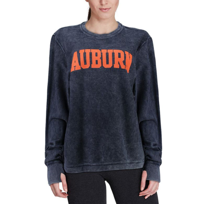 Shop Pressbox Navy Auburn Tigers Comfy Cord Vintage Wash Basic Arch Pullover Sweatshirt