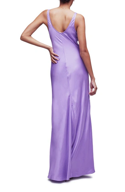 Shop L Agence Clea Satin Slipdress In Orchid