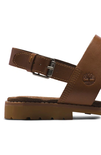 Shop Timberland Chicago Riverside Sandal In Rust Full Grain