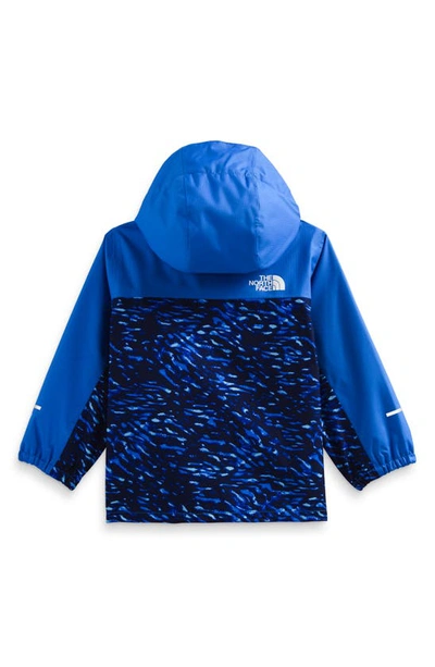 Shop The North Face Antora Waterproof Recycled Polyester Rain Jacket In Blue Bird Camo Print