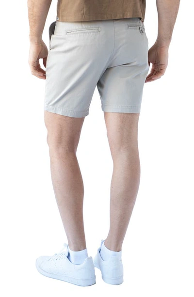 Devil-dog Dungarees 7-inch Performance Stretch Chino Shorts In Putty