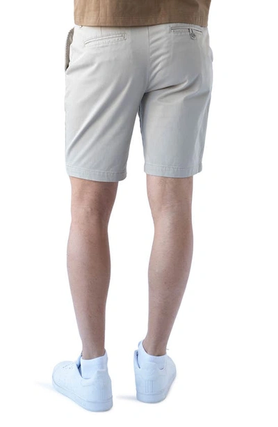 Devil-dog Dungarees 9-inch Performance Stretch Chino Shorts In Putty