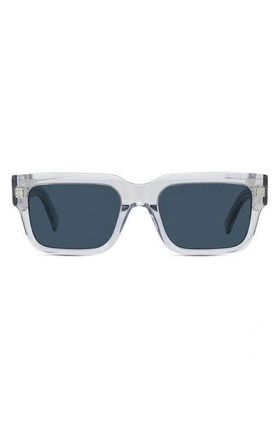 Shop Givenchy Gv Day 53mm Square Sunglasses In Grey / Green