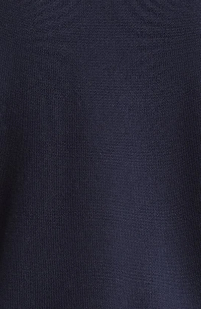 Shop Closed Logo Crewneck Wool Blend Sweater In Dark Night