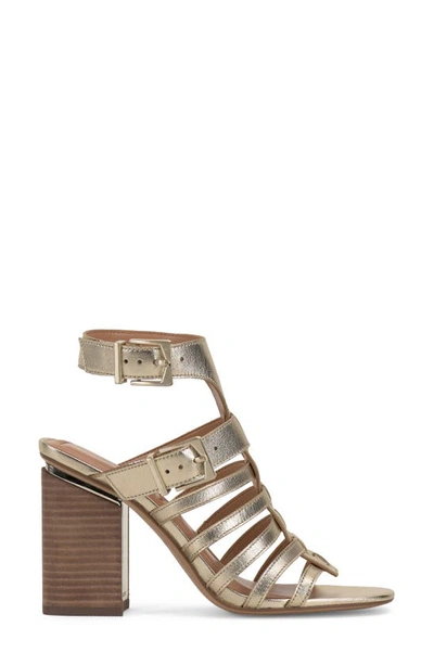 Shop Vince Camuto Hicheny Cage Sandal In Egyptian Gold