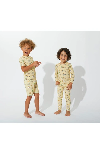 Shop Bellabu Bear Kids' Love You Brunches Fitted Two-piece Short Pajamas