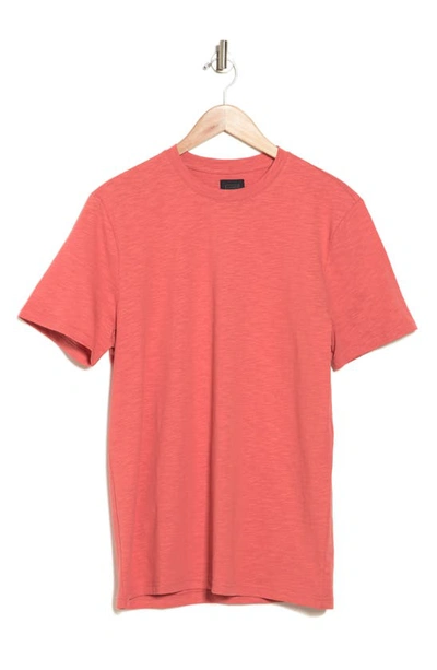 Shop 14th & Union Short Sleeve Slub Crewneck T-shirt In Coral Faded