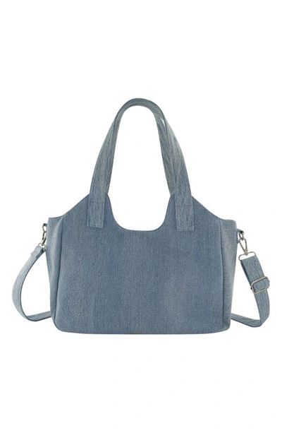 Shop True Religion Brand Jeans Horseshoe Stitch Tote In Denim