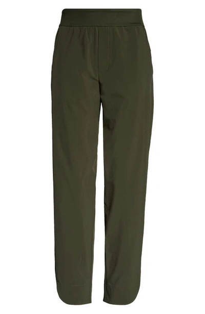 Shop Zella Getaway Ankle Pocket Pants In Green Tactical