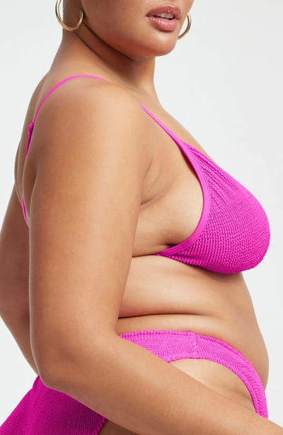 Shop Good American Always Fits Perfect Fit Bikini Top In Hawiian Pink 001