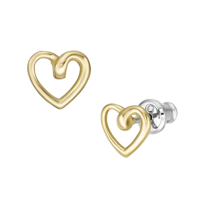 Shop Fossil Women's Gold-tone Stainless Steel Stud Earrings