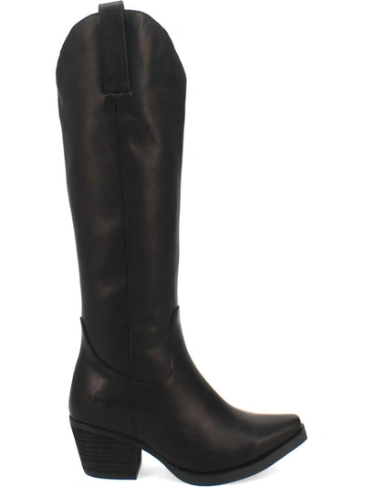Shop Dingo Bonanza Womens Leather Pointed Toe Cowboy, Western Boots In Black