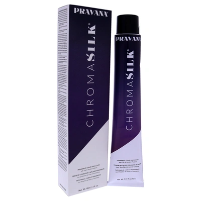 Shop Pravana Chromasilk Creme Hair Color - 5.11 Light Intense Ash Brown For Unisex 3 oz Hair Color In Black