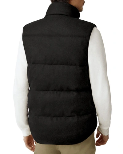 Shop Canada Goose Garson Wool Vest In Black