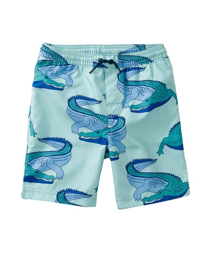 Shop Tea Collection Full-length Swim Trunk In Blue