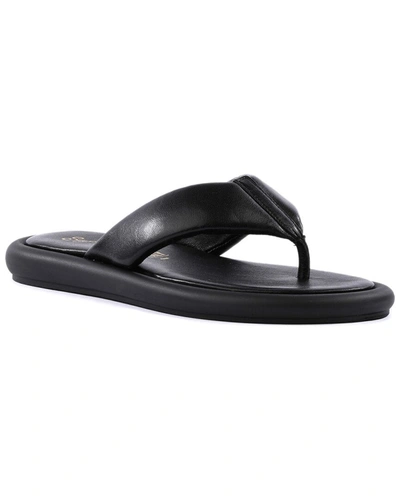 Shop Seychelles Fun Fact Leather Sandal In Black