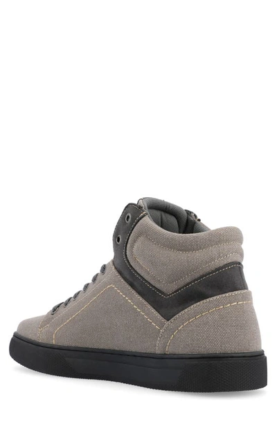 Shop Vance Co. Vance Co Justin High Top Sneaker In Light Grey